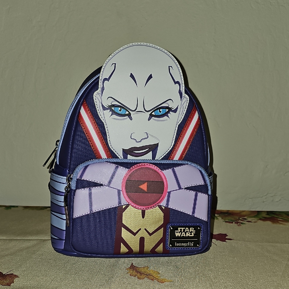 Loungefly Star Wars: The Clone Wars Asajj Ventress Figural Mini Backpack